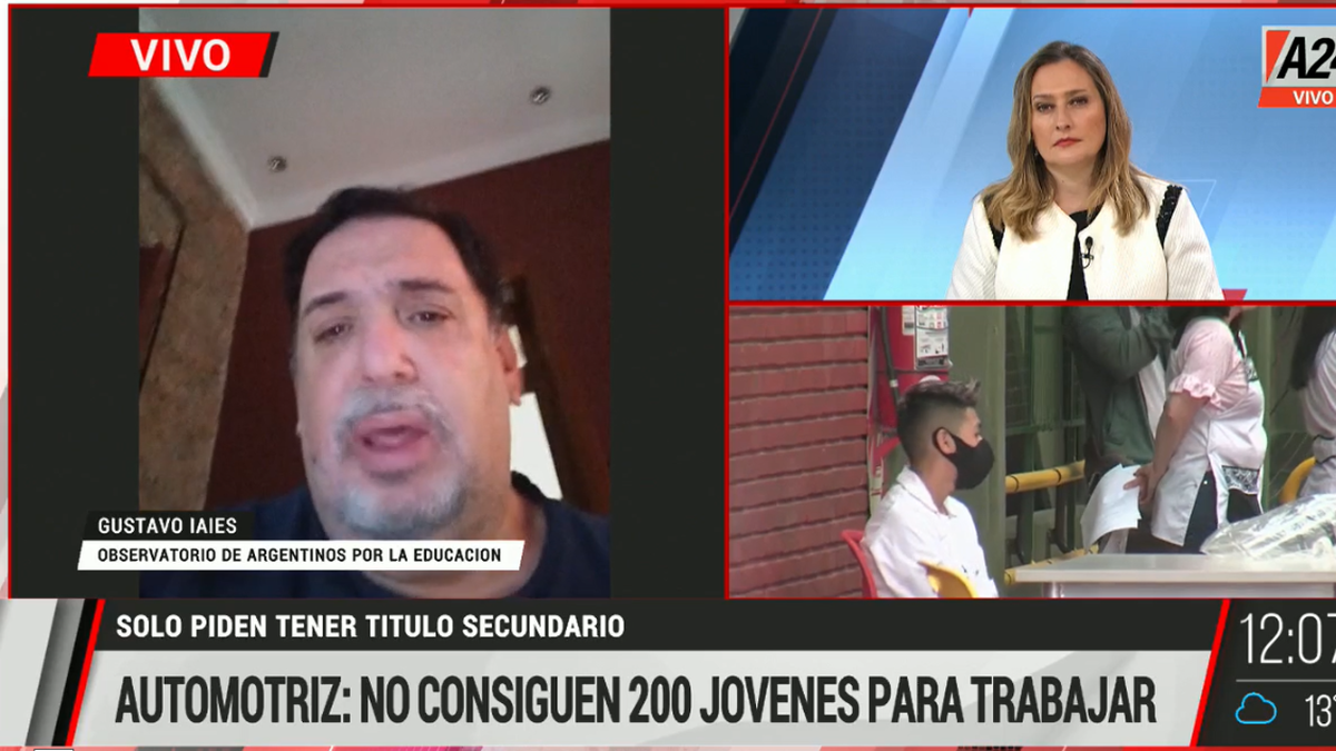 Gustavo Iaies se refirió a las dificultades de la empresa Toyota a la hora de contratar operarios.