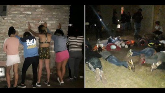 Madre e hija organizaron fiesta por Whatsapp y Facebook: 41 detenidos