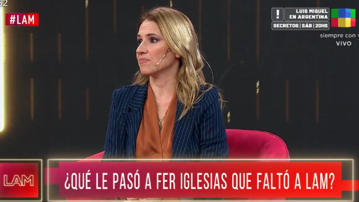Fernanda Iglesias regresó a LAM y habló del gran dolor que atraviesa