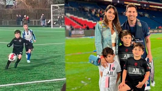 Se filtró un video que ilusiona al país entero: el talento Mateo Messi en pleno entrenamiento 