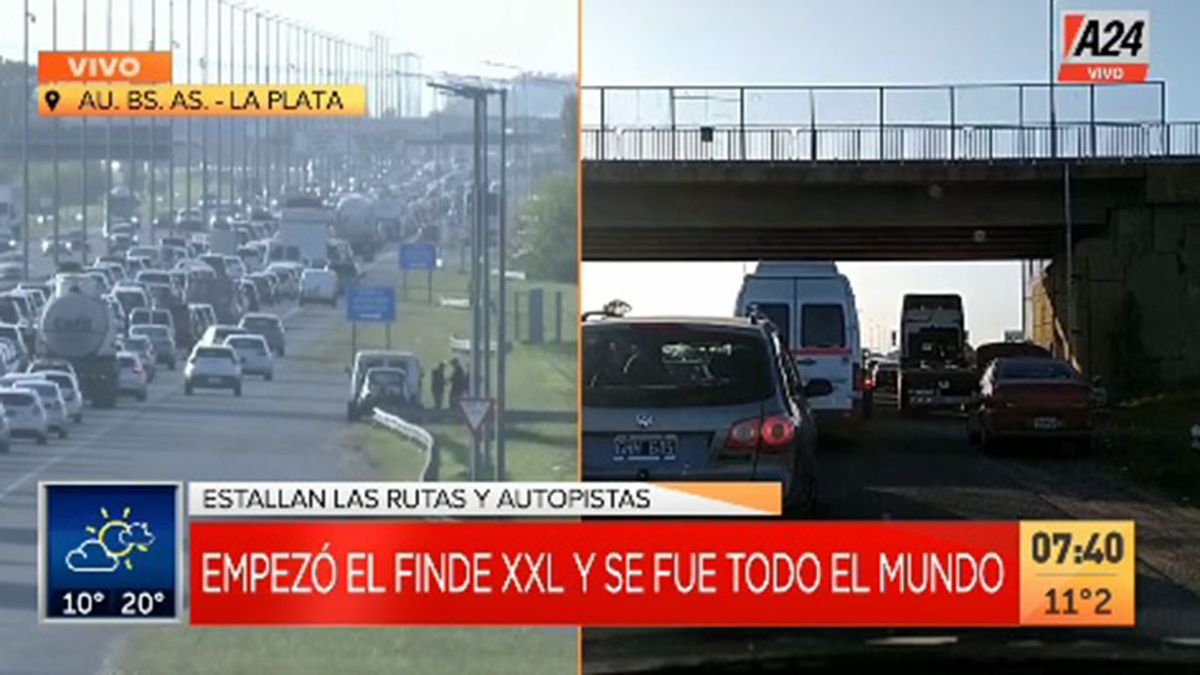 Explotan las rutas para ir a la Costa en el finde XXL, ¿cómo estará el tiempo?