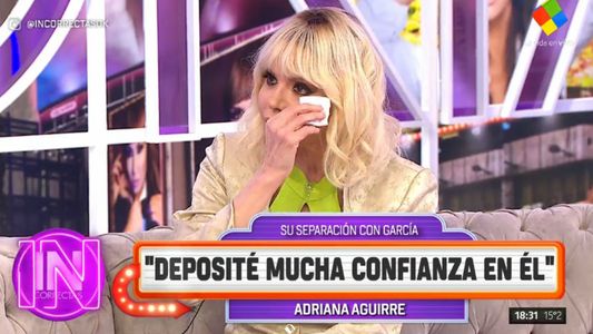 El dolor de Adriana Aguirre: Ricardo tenía una amante y una vida paralela