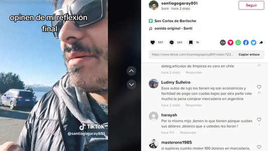 Se hartó de los chilenos que llenan supermercados y grabó un polémico video