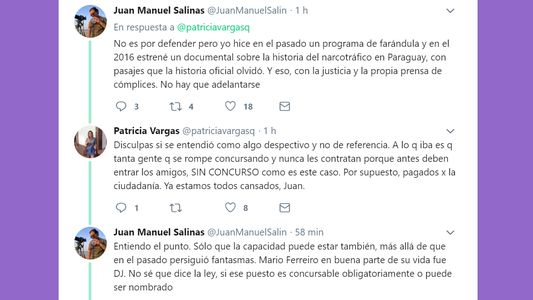 Reconocidos periodistas cuestionan nombramiento de Mandibulín