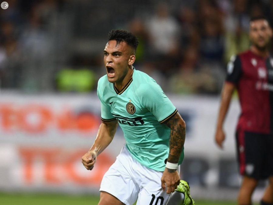 Serie A: Lautaro Martínez marcó en la victoria 2-1 de Inter ante Cagliari
