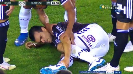 Lo peor de River-Platense: grave lesión de Curuchet