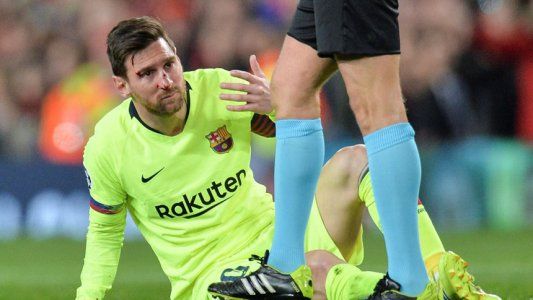 Respira Messi y respiran todos: no hay lesión en el rostro por el golpe sufrido ante Manchester United