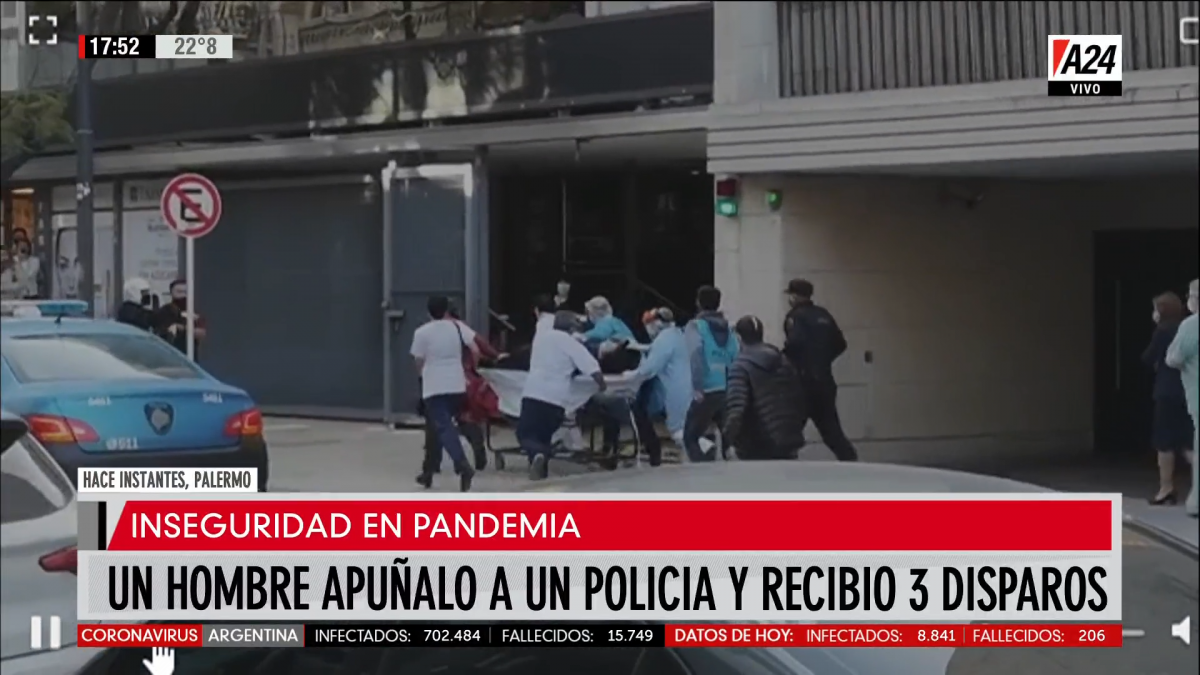 Los audios de la llamada al 911 cuando el oficial fue apuñalado