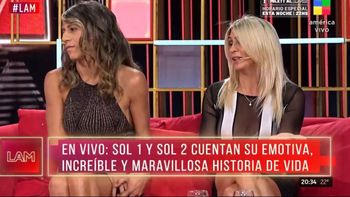 Sol 1 y Sol 2 se cruzaron con Fernanda Iglesias en LAM y la panelista se largó a llorar: Nos mira con cara rara