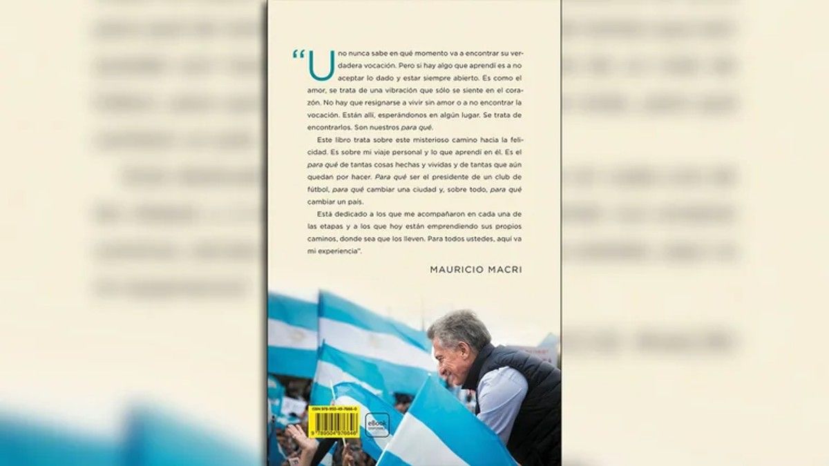 Mauricio Macri anunció el lanzamiento de Para qué, el libro donde