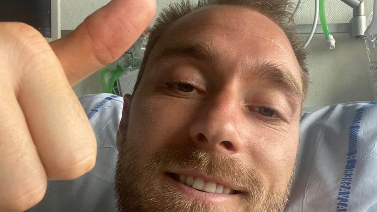 Christian Eriksen envió un mensaje desde el hospital: Estoy bien