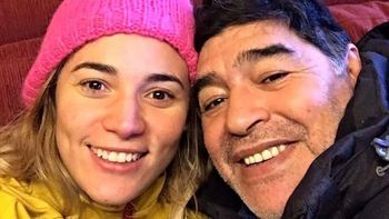Rocío Oliva y Diego Maradona, reconciliados en Dubai