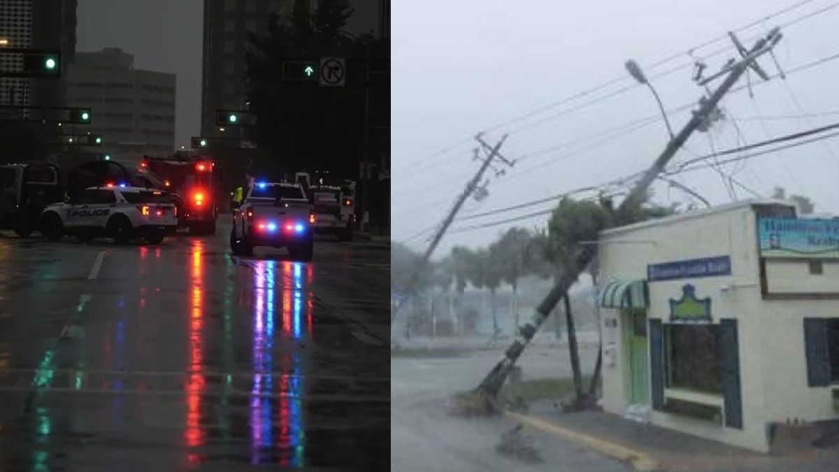 Falta energía eléctrica por el paso del huracán Milton. Afecta a más de 3 millones de usuarios. (Foto: A24.com)