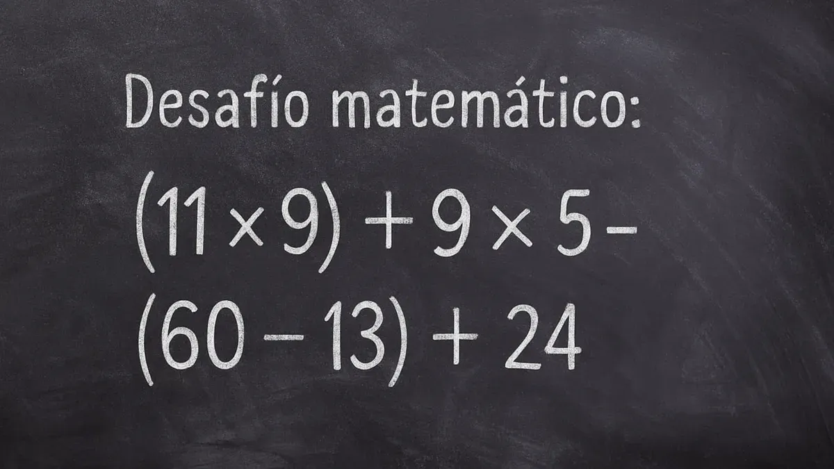 Imagen de pizarra para Desafío Matemático: ¿resolvés bien este cálculo?