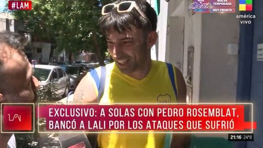 Pedro Rosemblat enfrentó los rumores sobre un romance con Lali Espósito