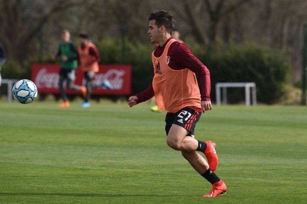 Una baja para River: Cristian Ferreira sufrió un esguince de rodilla y estaría dos semanas inactivo