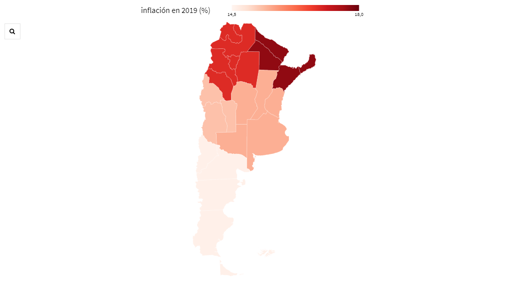 En qué regiones aumentó más la inflación y cómo se comportaron los precios en el Gran Buenos Aires
