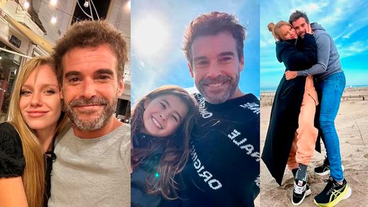 Las primeras fotos de Nicolás Cabré con su novia Rocío Pardo y su hija Rufina en un paisaje encantador