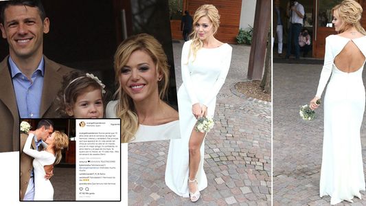 Romántico mensaje de Evangelina Anderson a dos años del casamiento con Martín Demichelis