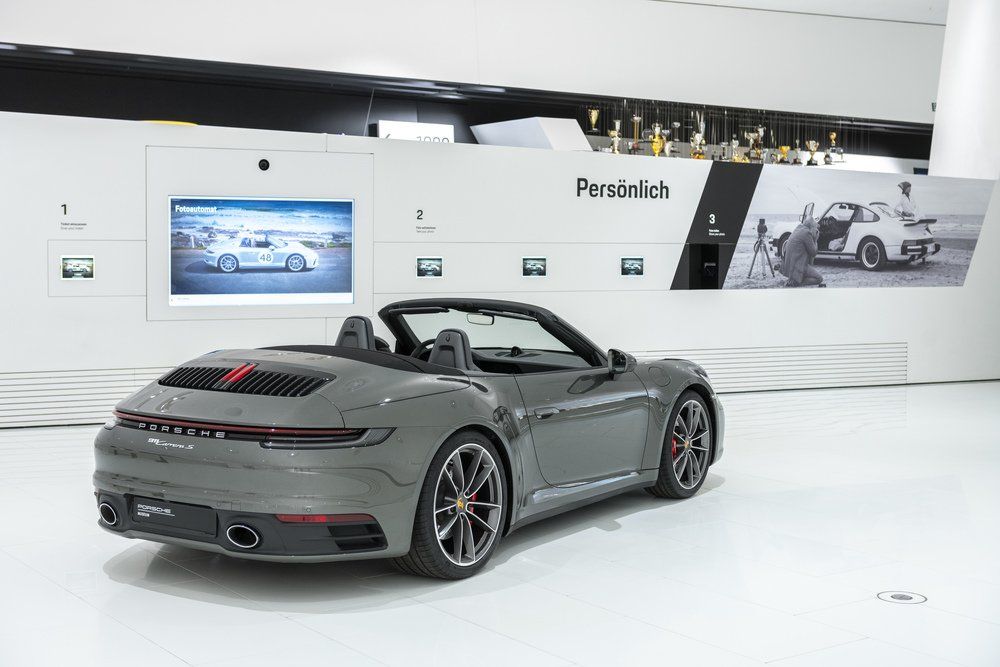 En el Museo Porsche ahora tienen una sección especial para sacarse fotos con sus autos más modernos
