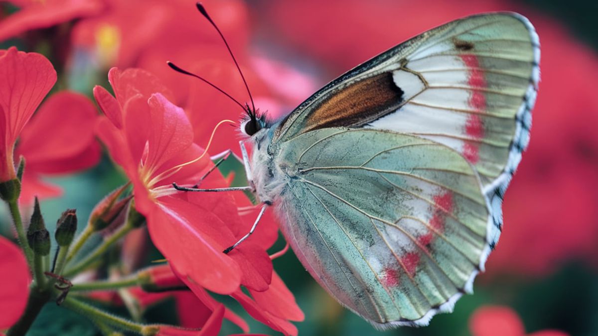 La mariposa del geranio, tambi&eacute;n conocida como Cacyreus marshalli, es un insecto que puede causar estragos en tus plantas. (Foto: Ideogram)