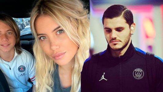 Valentino, el hijo mayor de Wanda Nara, la mandó al frente y mostró un engaño