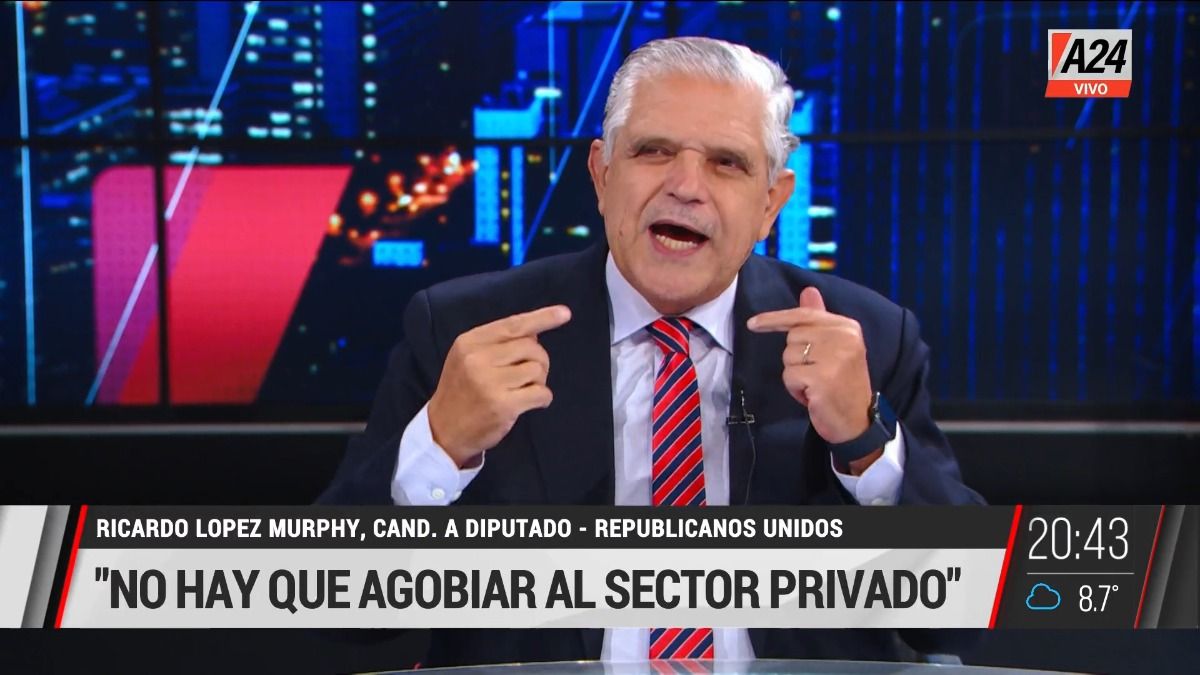 El exministro Ricardo López Murphy.