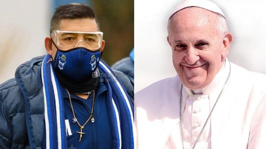 El Papa Francisco cerca de la familia Maradona: les hizo llegar un rosario bendecido