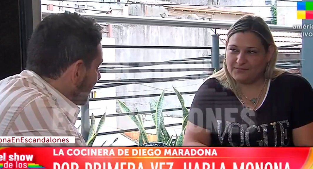Impactante entrevista a Monona, la cocinera de Maradona: La psiquiatra me pidió que le haga respiración boca a boca