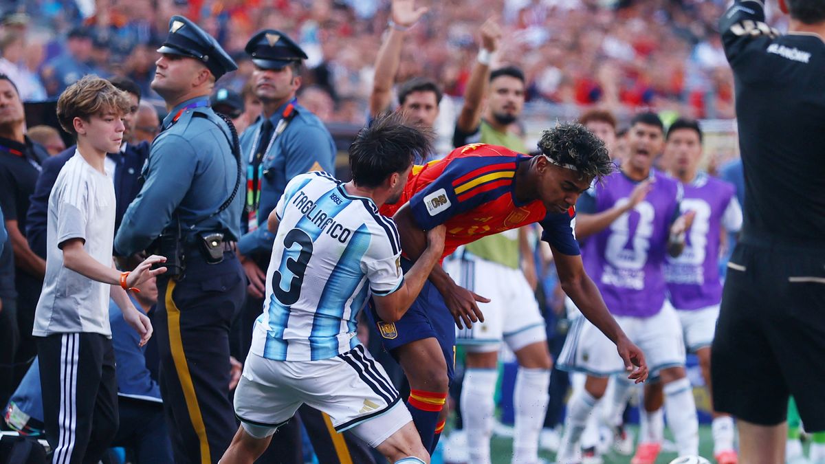 El hermano de Nicolás Tagliafico se refirió al desempeño del lateral argentino en la final del Mundial 2026 y destacó su trabajo en la marca sobre Lamine Yamal. (Foto: Reuters)