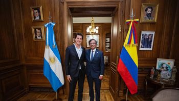 Wado De Pedro se reunió con el presidente de Colombia, Gustavo Petro, pero no fue invitado por Alberto Fernández a una reunión con Lula da Silva y organismos de Derechos Humanos (Foto: Ministerio del Interior).