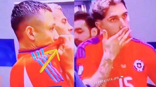 Se filtra video de jugadores chilenos aspirando una sustancia antes del partido