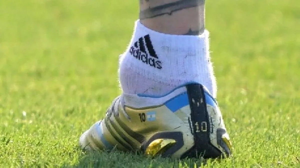 Así está el tobillo de Messi a un día del debut de la Selección Argentina en Qatar 2022.&nbsp;