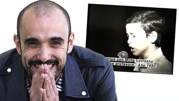 Tierno video de Abel Pintos cuando cantó por primera vez en público en 1990