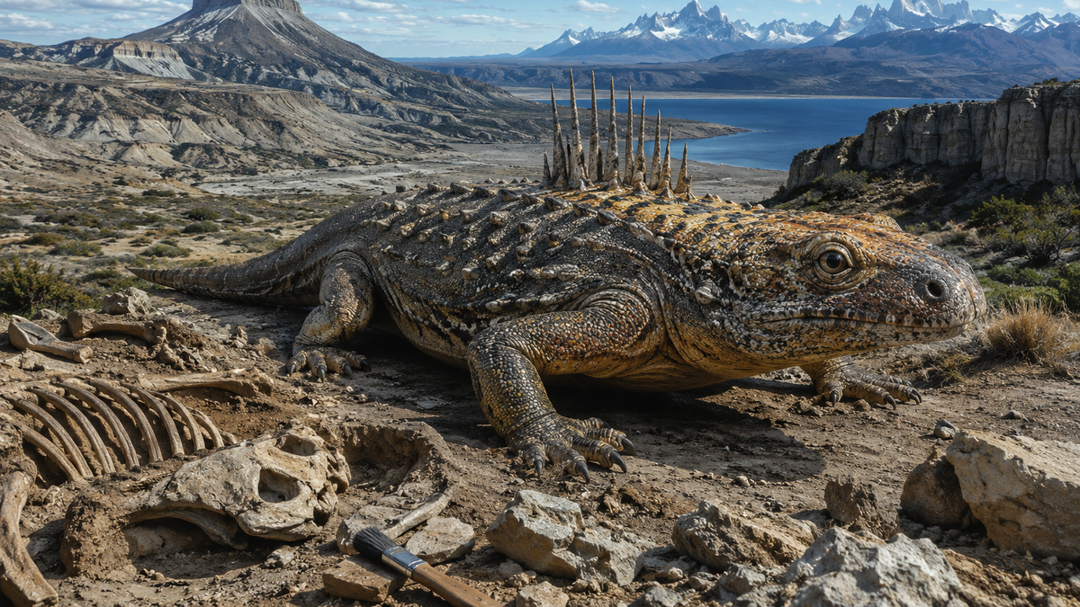 Se extinguió junto a los dinosaurios: Argentina hace historia con el hallazgo de un reptil de 70 millones de años