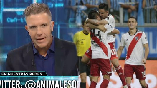 La reacción de Fantino (al aire) cuando se enteró que River es finalista de la Copa Libertadores