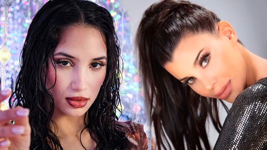 Charlotte Caniggia y Melody Luz, en la noche porteña: poses frente al espejo, complicidad y show erótico