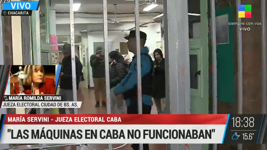 El duro reclamo de la jueza María Servini: Las máquinas no funcionaban y los técnicos no fueron la noche anterior a instalarlas