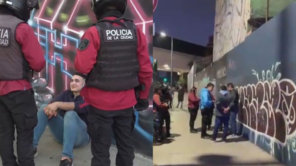 Video: les hicieron un control de alcoholemia y terminaron a las piñas en pleno Palermo (Foto: captura)