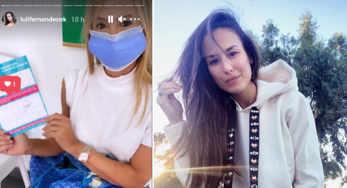 Luli Fernández furiosa por los comentarios tras la vacunación de su madre