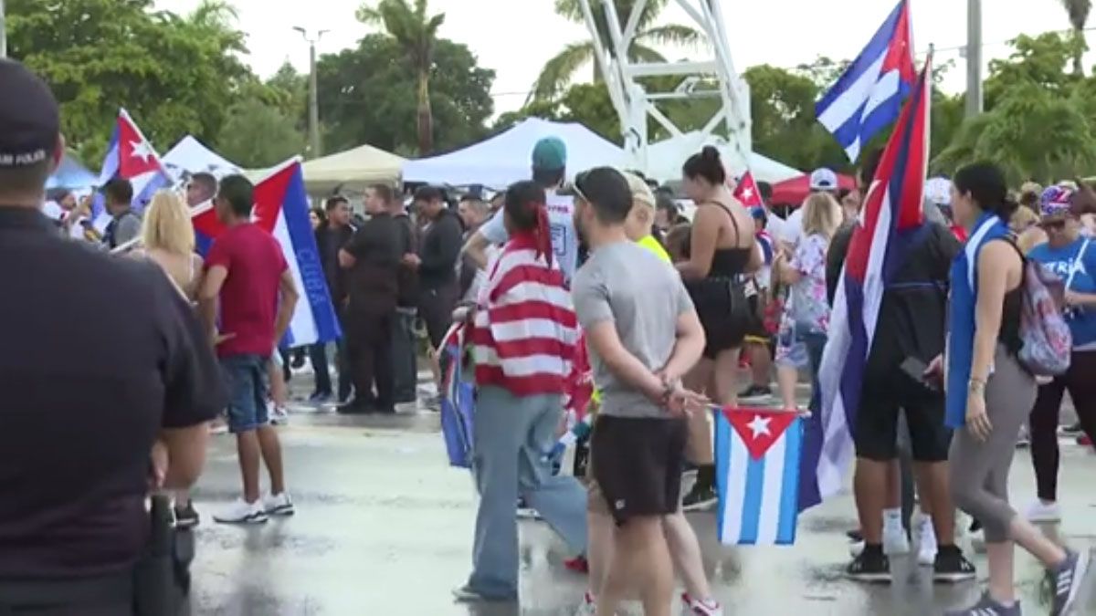 protestas de cubanos en Estados Unidos contra el gobierno de Cuba (Foto: AP)