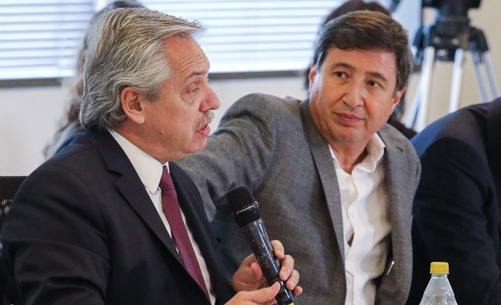 Alberto Fernández con Daniel Arroyo