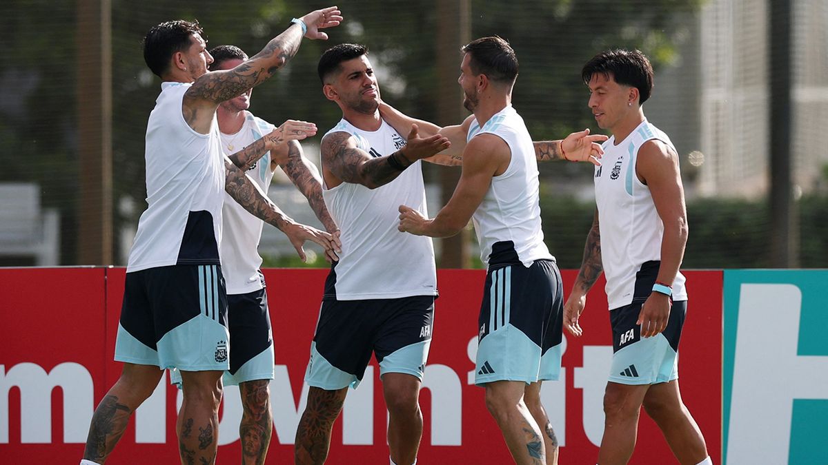 Último entrenamiento de la Selección argentina antes de enfrentar a Cabo Verde en el Mundial 2026. (Foto: Reuters)