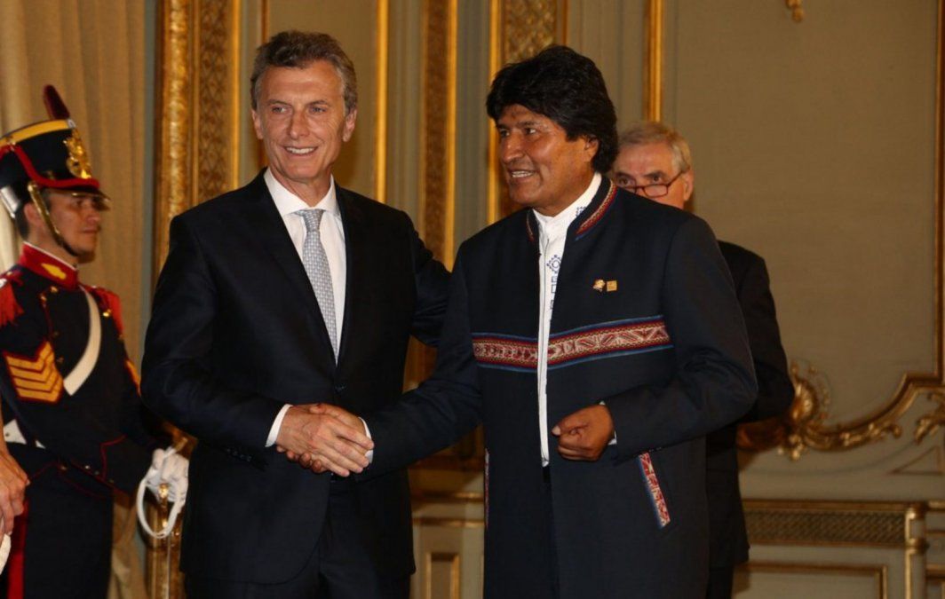 Macri recibe el lunes a Evo Morales en la Casa Rosada para hablar de reciprocidad en salud, provisión de gas y Venezuela