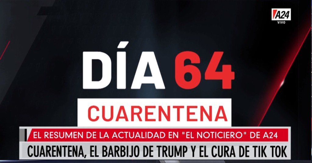Resumen de la actualidad de A24: cuarentena, el barbijo de Trump y el cura de Tik Tok