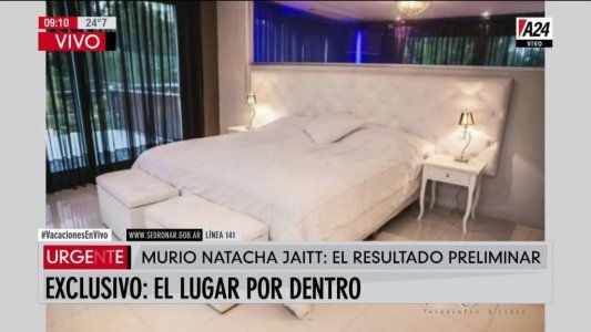 La habitación donde encontraron muerta a Natacha Jaitt