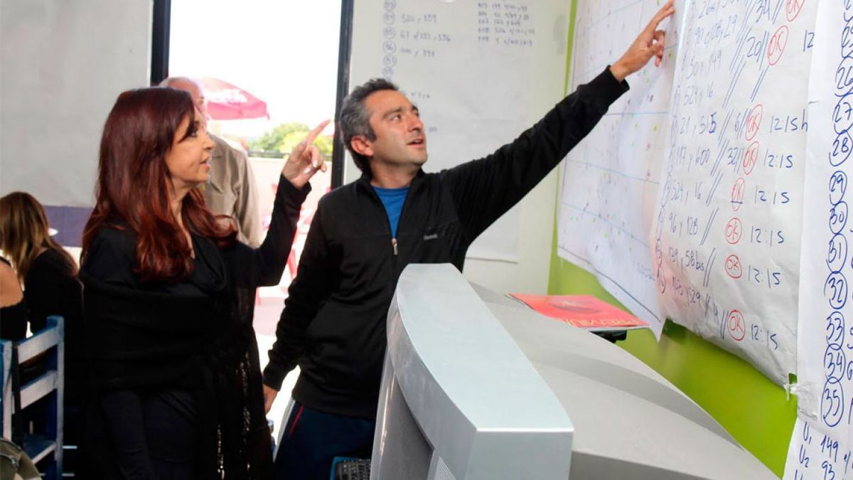 Cristina Kirchner junto a su fiel alfil, Andrés 