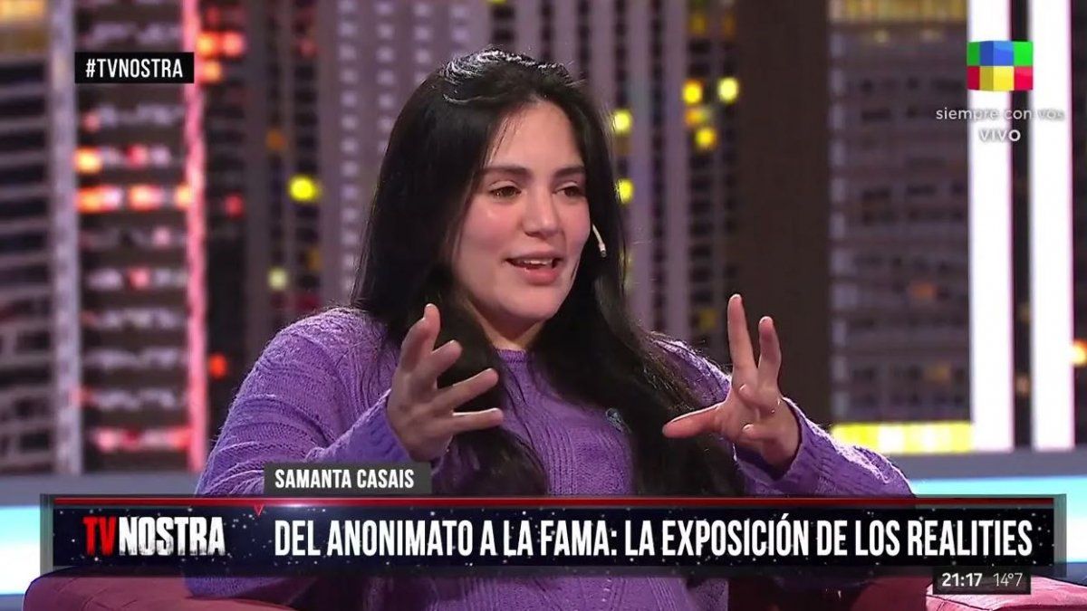 Samanta de Bake Off habló de las amenazas que recibió después de su participación en la competencia de cocina.
