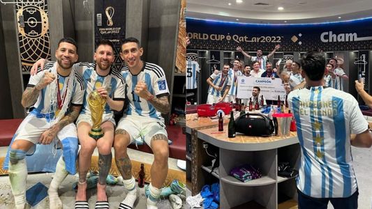 Dedicatorias, cantitos a Mbappé y descontrol: las postales del festejo de la Selección Argentina tras derrotar a Francia