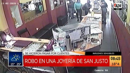 San Justo: robaron una joyería y una clienta se descompensó en el asalto